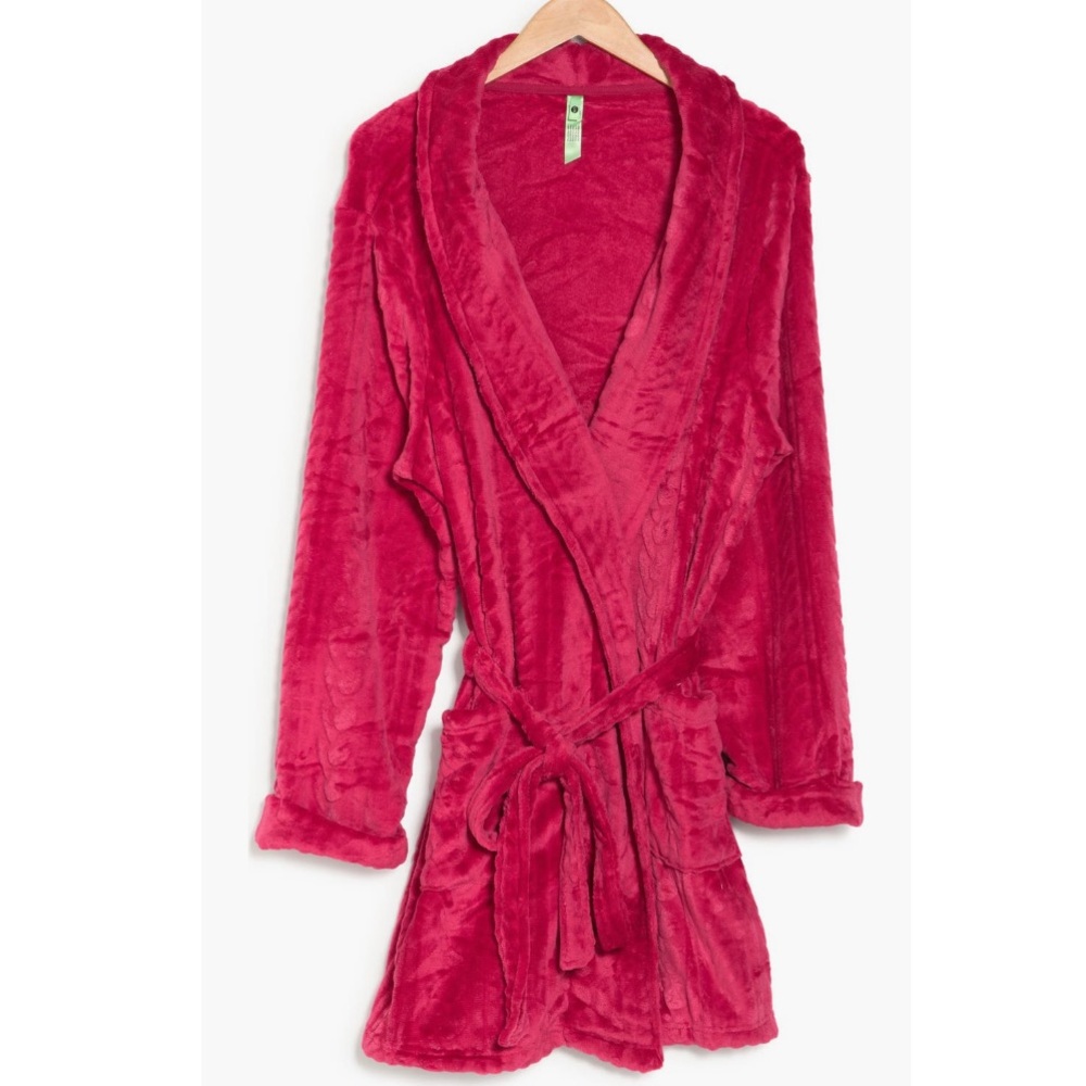 NWT! Honeydew Intimates Do Not Disturb Plush Robe Red GARNET X-Large/XX-Large